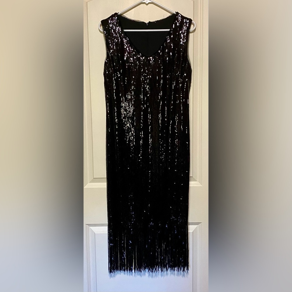 Zara sequin flapper dress